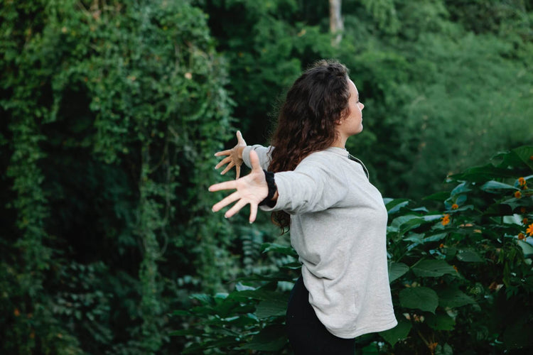 Healthy woman in nature